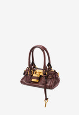 Chloé Small Paddington Bag in Grained Leather Brown CH26SS805P75 27M