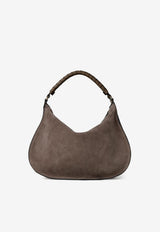 Chloé Marcie Suede Shoulder Bag Brown CH26SS881P37 24X