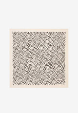 Chloé Spotted Silk Square Scarf Beige CH26STC06SJC 94Q