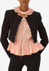 Chloé Spencer Cropped Tailored Jacket Black CH26SVE21042 001