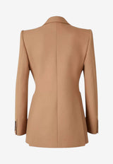 Chloé Wool Double-Breasted Blazer  Camel CH26SVE74164 205