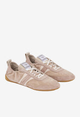 Chloé Kick Suede Leather Sneakers Taupe CH26U15RWT 28Q