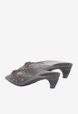 Chloé 55 Knotted Jelly Mules Gray CH26U17ORQ 065