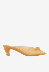 Chloé 55 Knotted Jelly Mules Amber CH26U17ORQ 26O