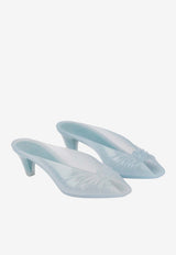 Chloé 55 Knotted Jelly Mules Light Blue CH26U17ORQ 33B