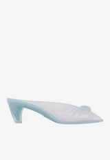 Chloé 55 Knotted Jelly Mules Light Blue CH26U17ORQ 33B
