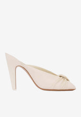 Chloé Suzie 95 Nappa Leather Mules Ivory CH26U18BXA 22O