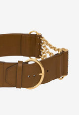 Chloé Signature Camera Chain Belt Khaki CH26UBB01BZB 20V