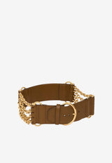 Chloé Signature Camera Chain Belt Khaki CH26UBB01BZB 20V