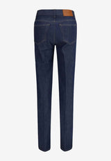 Chloé Logo Patch Slim Jeans Denim CH26UDP11151 45E