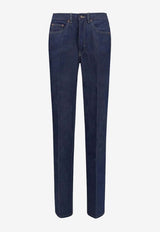 Chloé Logo Patch Slim Jeans Denim CH26UDP11151 45E