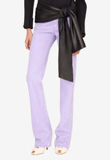 Chloé Straight-Leg Denim Pants Lavender CH26UDP11252 503