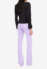 Chloé Straight-Leg Denim Pants Lavender CH26UDP11252 503