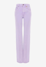 Chloé Straight-Leg Denim Pants Lavender CH26UDP11252 503