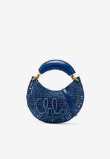 Chloé Mini Summer Banana Hobo Bag Blue CH26UP782P08 48B