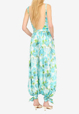 Chloé Fluid Pleated Pants in Silk-Jacquard Multicolor CH26UPA26387 91J