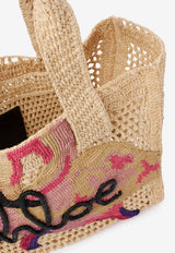 Chloé Summer Banana East-West Raffia Tote Bag Multicolor CH26US904R93 2YB