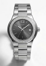 Chaumet Maris Stainless Steel 40mm Watch with Diamond-Set Bezel Gray CHAUMSS40WDSB_TH