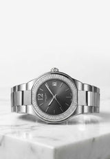Chaumet Maris Stainless Steel 40mm Watch with Diamond-Set Bezel Gray CHAUMSS40WDSB_TH