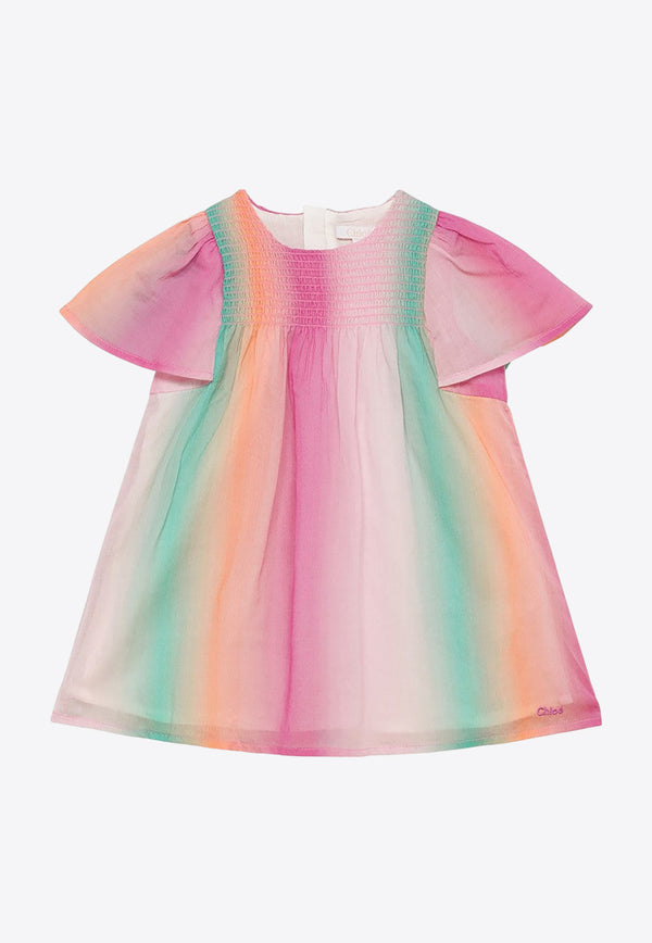 Chloé Kids Baby Girls Tie-Dye Dress Multicolor CHC20011-BCO/O_CHLOE-Z41