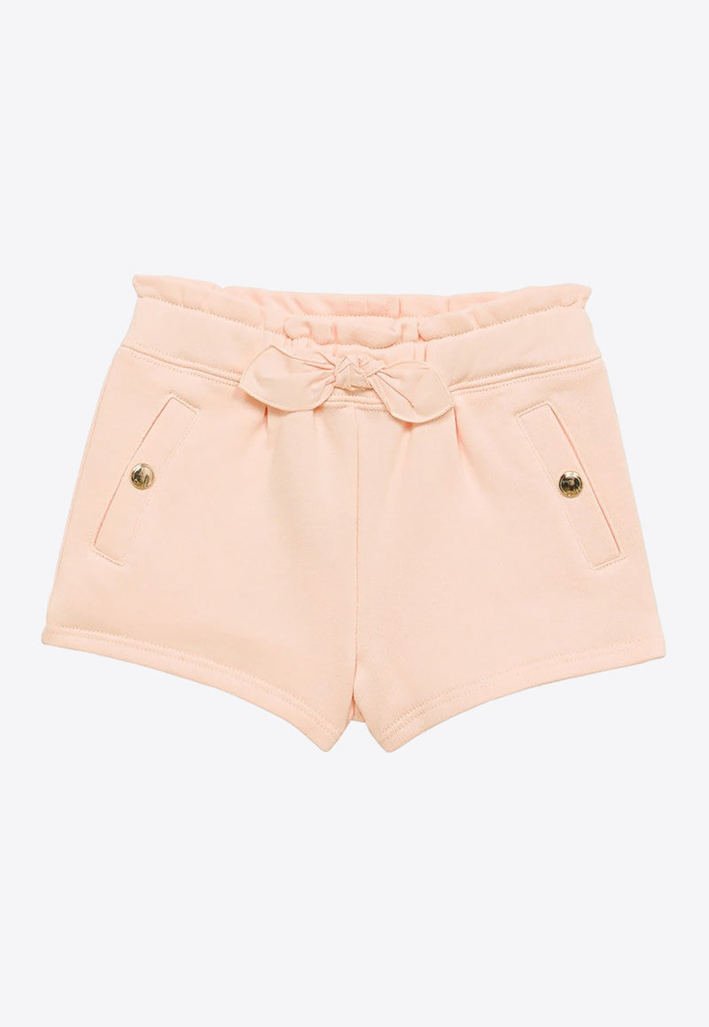 Chloé Kids Babies Bow-Detailed Mini Shorts Pink CHC20018-BCO/O_CHLOE-45F