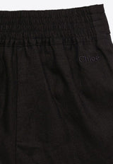 Chloé Kids Girls Bow-Detailed Shorts Black CHC20092-BLI/O_CHLOE-859