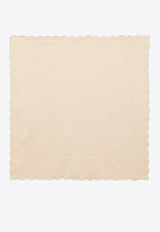 Chloé Kids Babies Knitted Logo Blanket Cream CHC20192CO/O_CHLOE-148