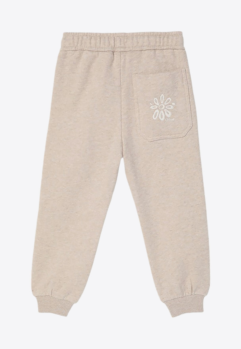 Chloé Kids Girls Embroidered Logo Track Pants CHC20226-ACO/P_CHLOE-C03 CHC20226-ACO/P_CHLOE-C03_621-4