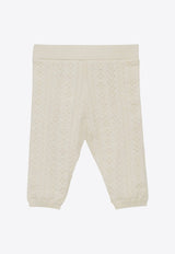 Chloé Kids Babies Knitted Logo Leggings CHC20227-ACO/P_CHLOE-148 CHC20227-ACO/P_CHLOE-148_622-6