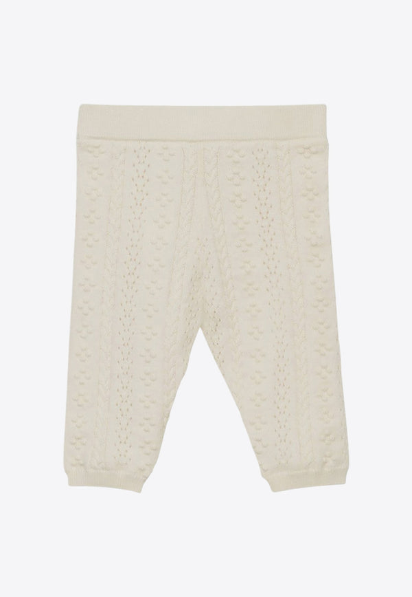 Chloé Kids Babies Knitted Logo Leggings CHC20227-ACO/P_CHLOE-148 CHC20227-ACO/P_CHLOE-148_622-6