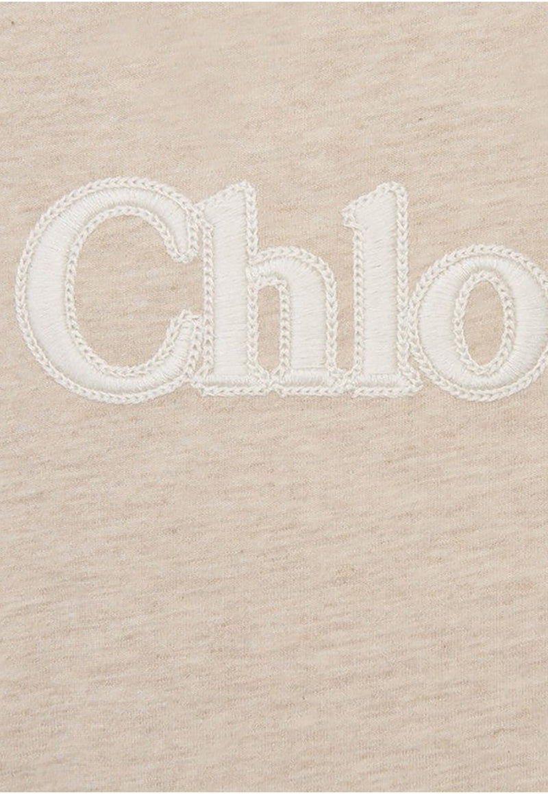 Chloé Kids Girls Long-Sleeved Logo T-shirt CHC20253-ACO/P_CHLOE-C03 CHC20253-ACO/P_CHLOE-C03_621-4