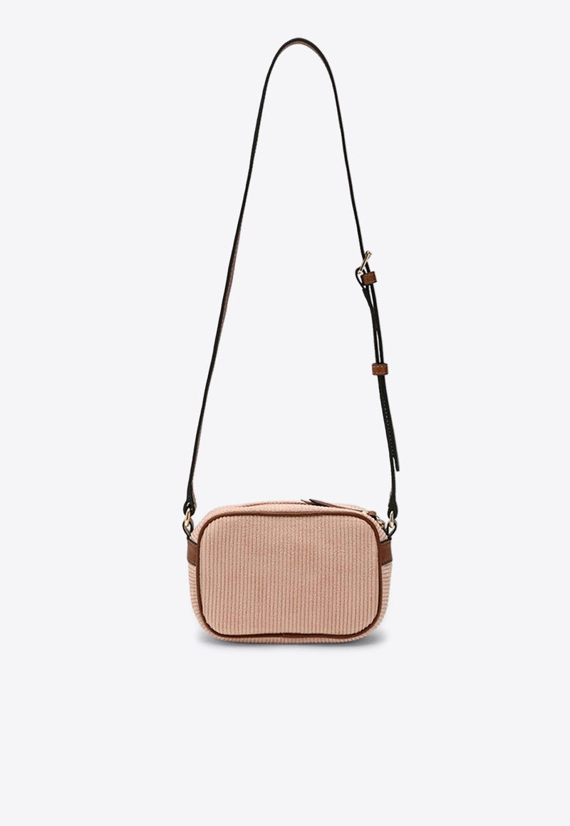 Chloé Ribbed Logo Shoulder Bag Pink CHC20273CO/P_CHLOE-454