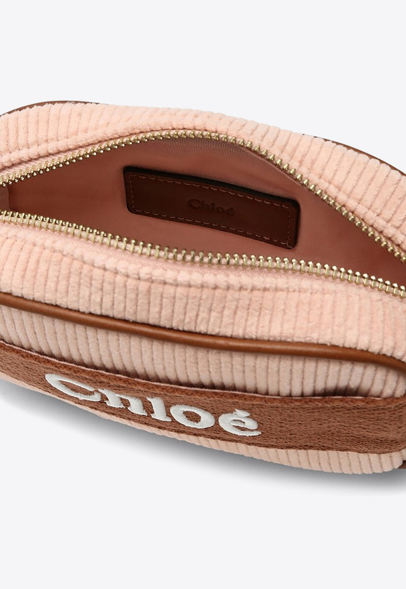 Chloé Ribbed Logo Shoulder Bag Pink CHC20273CO/P_CHLOE-454