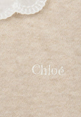 Chloé Kids Baby Girls Wavy Collar Sweater CHC20310-ACO/P_CHLOE-C03 CHC20310-ACO/P_CHLOE-C03_622-9