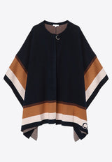 Chloé Kids Girls Logo Jacquard Knitted Poncho Multicolor CHC20315-ACO/P_CHLOE-859