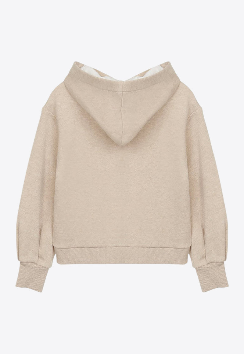 Chloé Kids Girls Embroidered Hooded Sweatshirt CHC20357-BCO/P_CHLOE-C03 CHC20357-BCO/P_CHLOE-C03_621-6