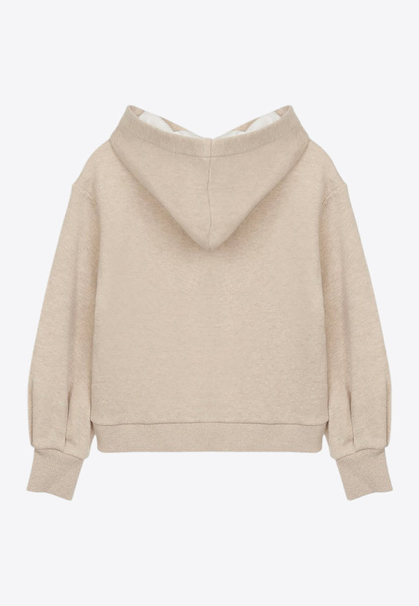 Chloé Kids Girls Embroidered  Hooded Sweatshirt CHC20357-CCO/P_CHLOE-C03 CHC20357-CCO/P_CHLOE-C03_621-14