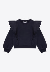 Chloé Kids Girls Ruffled Sweatshirt  CHC20364-ACO/P_CHLOE-859 CHC20364-ACO/P_CHLOE-859_621-4