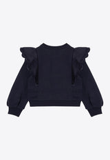 Chloé Kids Girls Ruffled Sweatshirt  CHC20364-ACO/P_CHLOE-859 CHC20364-ACO/P_CHLOE-859_621-4