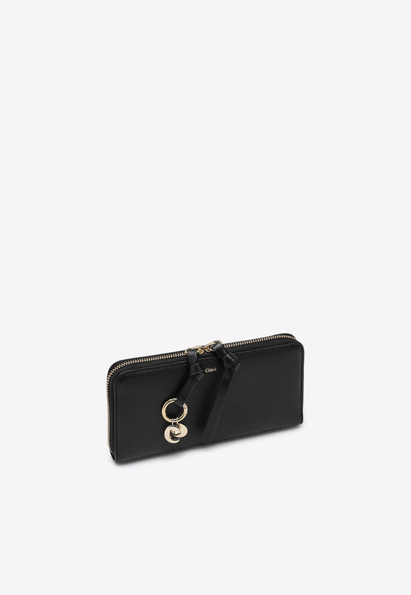 Chloé Alphabet Zipped Wallet Black CHC21WP941F57/P_CHLOE-001