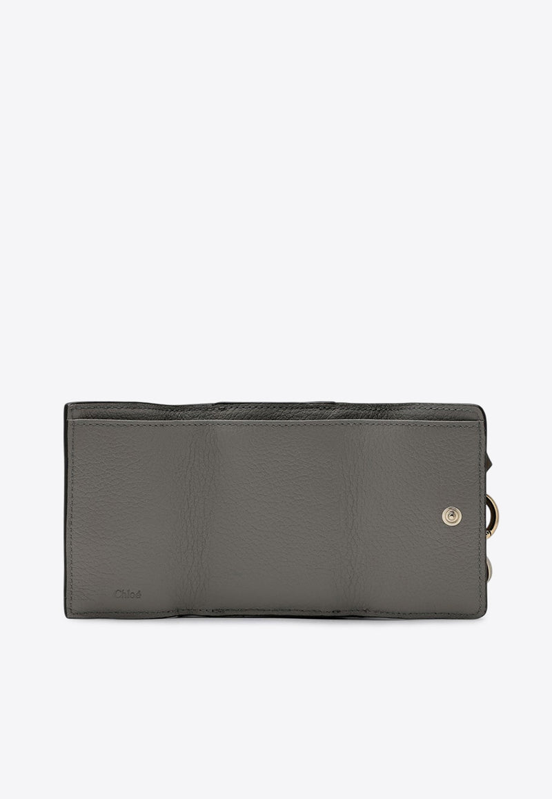 Chloé Mini Alphabet Tri-Fold Wallet Gray CHC21WP946F57/P_CHLOE-053