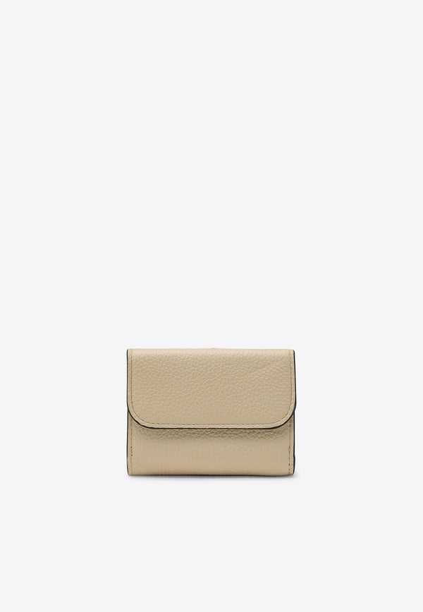 Chloé Mini Alphabet Tri-Fold Wallet Beige CHC21WP946F57/P_CHLOE-24Q