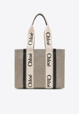 Chloé Medium Woody Tote Bag Beige CHC22AS383I26/S_CHLOE-91J