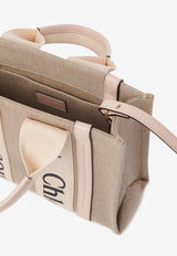 Chloé Small Woody Tote Bag CHC22AS397I266J5 CEMENT PINK