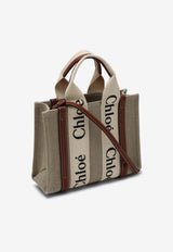 Chloé Small Woody Logo Tote Bag Beige CHC22AS397I26/P_CHLOE-90U