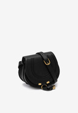 Chloé Small Marcie Saddle Bag in Grained Leather Black CHC22AS680I31/P_CHLOE-001