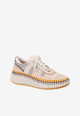 Chloé Nama Suede Stitched Sneakers Multicolor CHC22S579Y0 268