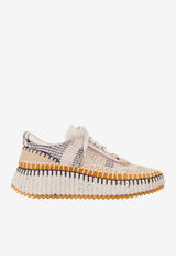 Chloé Nama Suede Stitched Sneakers Multicolor CHC22S579Y0 268