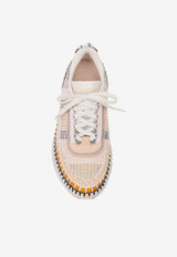 Chloé Nama Suede Stitched Sneakers Multicolor CHC22S579Y0 268