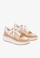 Chloé Nama Low-Top Sneakers Beige CHC22S579Y0 273